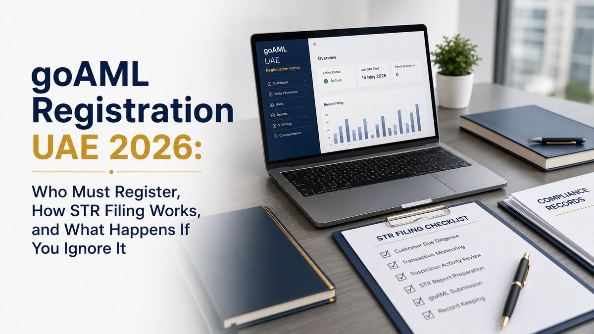 GoAML Registration UAE 2026: Who Must Register & How STR Filing Works